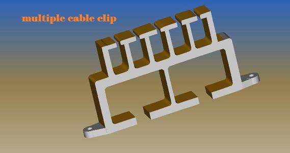 Multiple cable clip