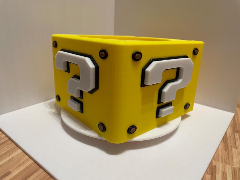 Mario block paper holder