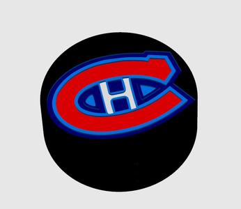 Montreal Canadiens hockey puck.