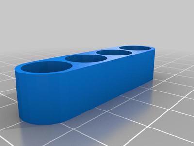 AAA battery organizer, no supports - exactly fit