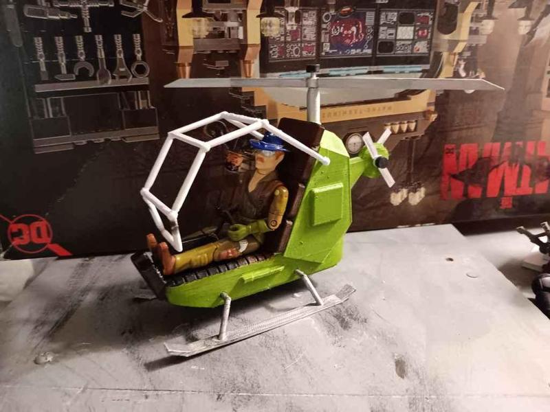 GI Joe 1:18/3.75&quot; Scale One-Seat Helicopter