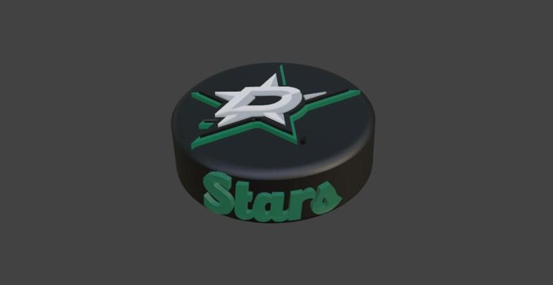 Dallas Stars Hockey Puck