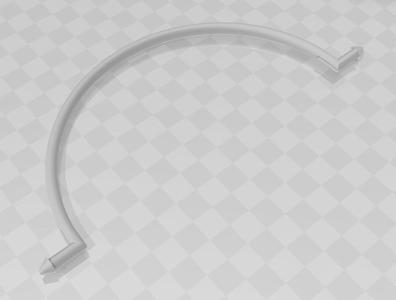 Swimming Pool Filter Basket Handle (smaller) with slotted inserts