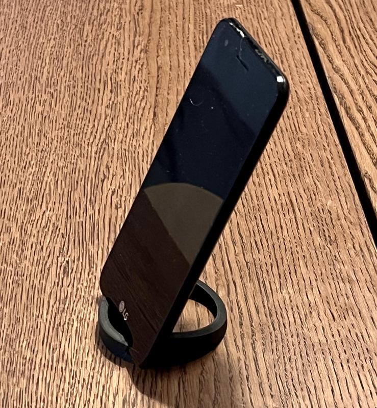 All phone minimalist stand, tilt  15°, added model with 25° tilt.