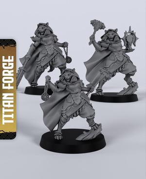 Lionfolk Femal Cleric - With Free Dragon  - 5e DnD Inspired for RPG and Wargamers