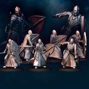 6x Bloody Elf with Spear and Shield | Bloody Elves | Davale Games | Fantasy