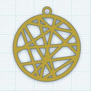 Abstract Circle Earring 1.stl