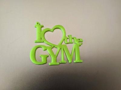 I love the gym keyring