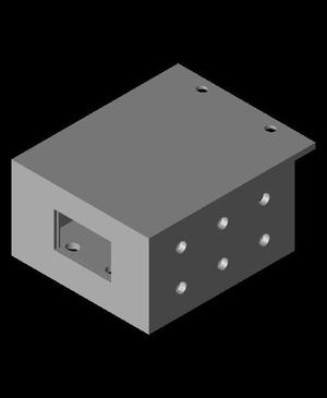 Cricut Maker 3 Power Supply Holder with Airflow.stl