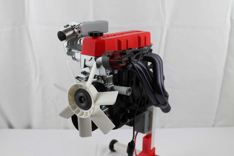 Toyota 4 Cylinder Engine 22RE, Complete Working Model - remix with minor changes