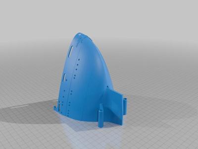 hull section 10 and 11 joined and modified to allow easier servo fitting