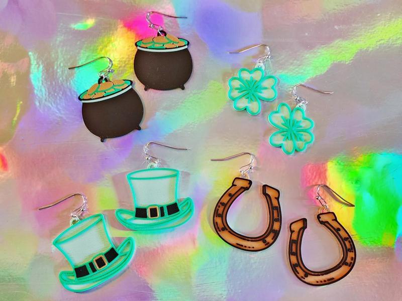 St Patrick's Day Earring Set