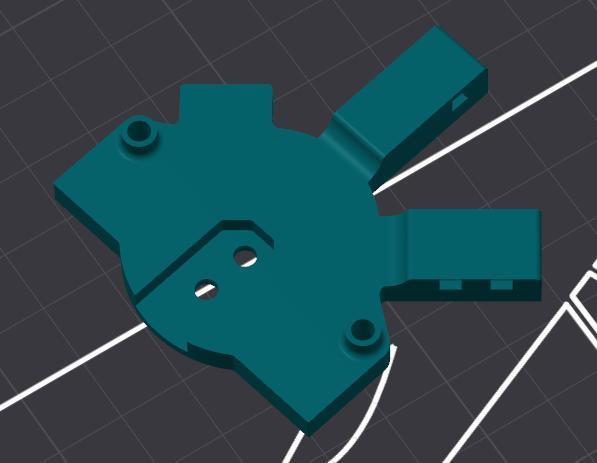 BTT EBB36 V1.2 mount for Vz-Printhead-CNC with piano wire slot