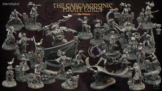 3dartdigital - July Release - The Carcarodonic Pirate Lords