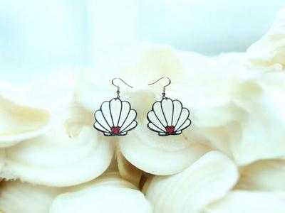 Love shell earrings