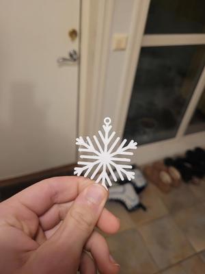 25 mm snow flakes 