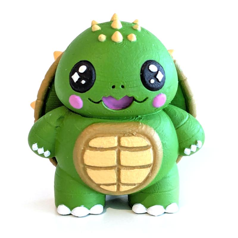 Cute Cryptid Baby Beast of Busco 3D Printable Snapping Turtle Figure