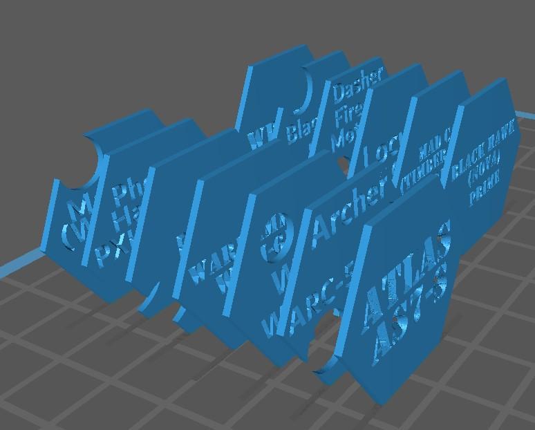 Alpha Strke Boxset Mech Plaques