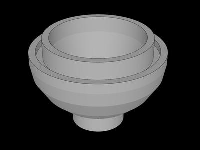Lego Compatible (15395.dat) Dome  2 x  2 Inverted with Stud and Tube