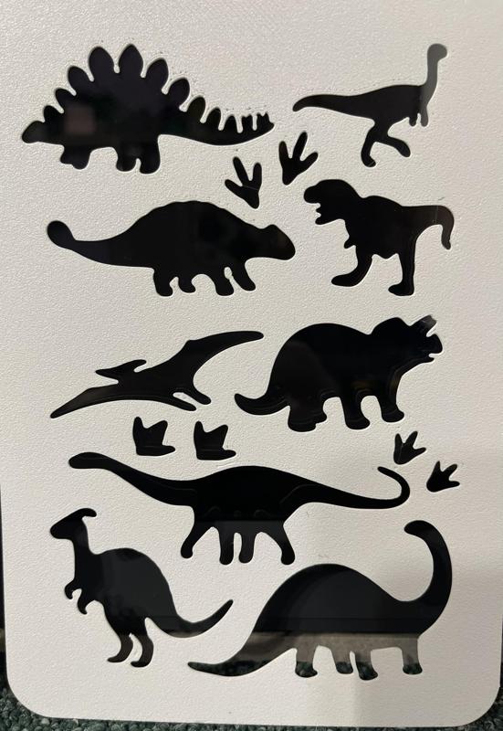 Dinosaurs - Template Stencil for drawing and painting