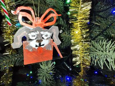 puppy-surprise christmas tree decoration ornament