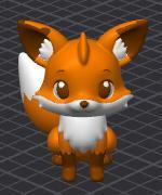 Rox The Fox - 3D Animal Cartoon Creature Figure (Pre Painted) MMU/MMS/AMS