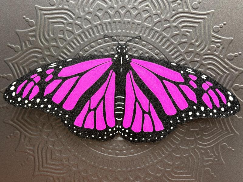 Purple Monarch Butterfly