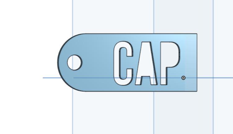 cap keychain