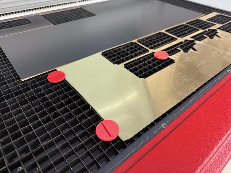 Honeycomb Laser Hold Down