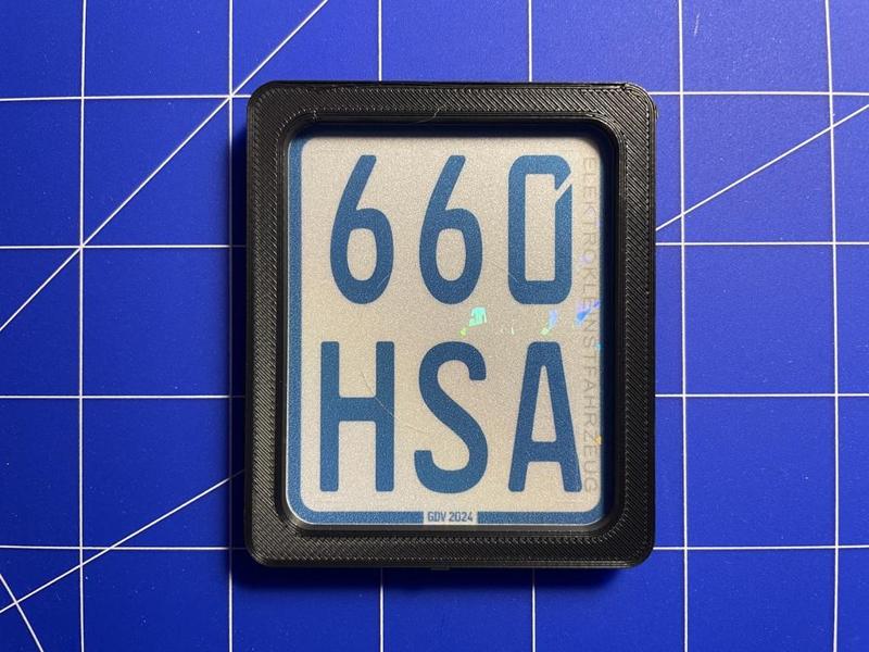 Universal E-Roller Kennzeichenhalterung