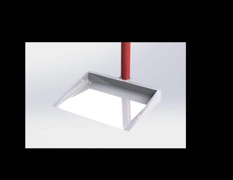 Standing Dustpan for 22mm Broom Handle / Pá de lixo