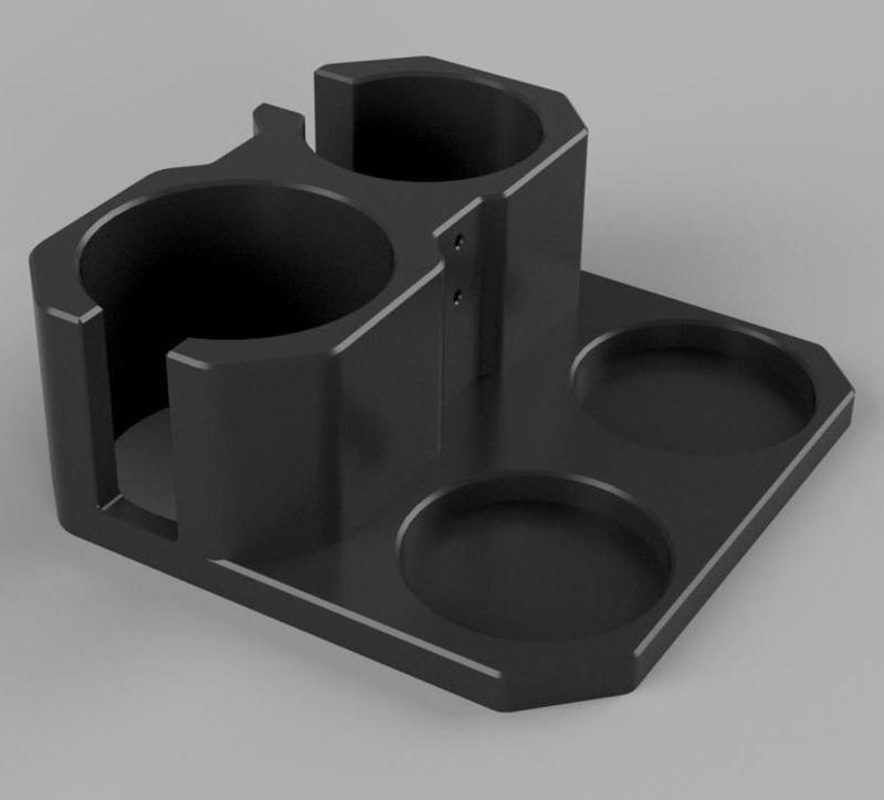 Tamping station for 58mm portafilters