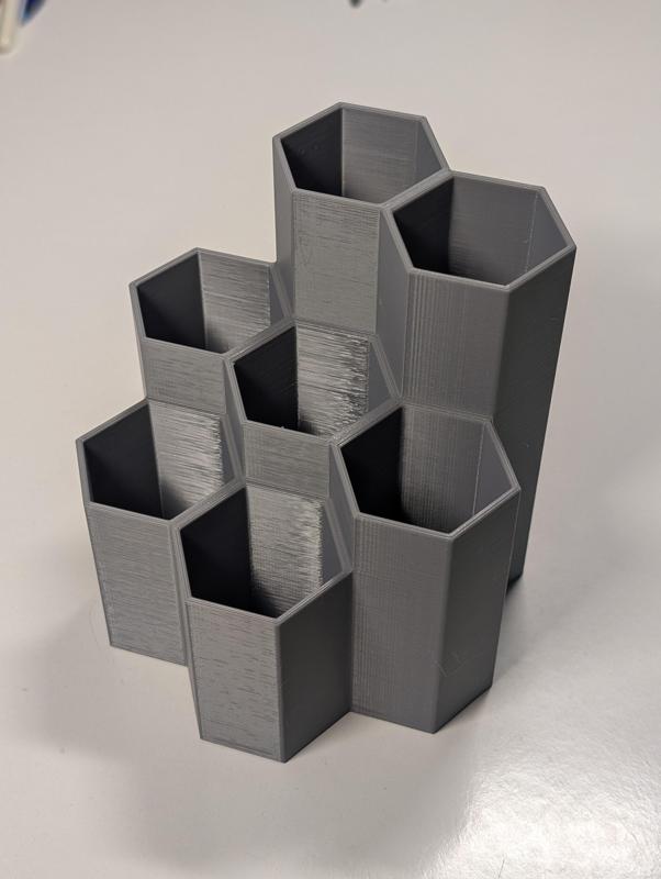 Hexagon desk organizer