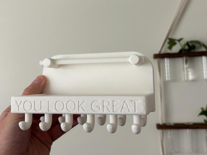 “You Look Great” Wall Jewelry Organizer