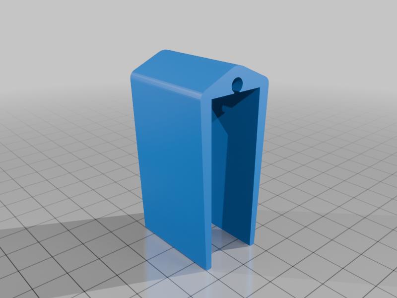 Clip for light chain on glass railing - Klammer für Lichterkette auf Glasgeländer