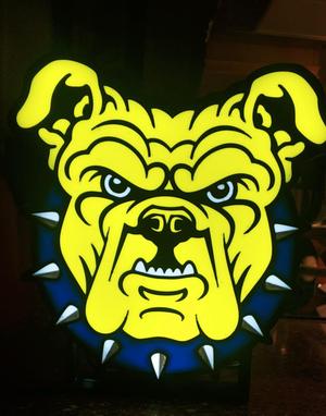 North Carolina A&T Bulldog inspired LED lightbox.