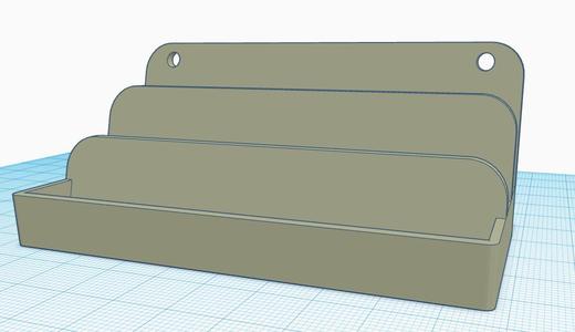 Business or Credit Card Holder With 4mm Mounting Holes