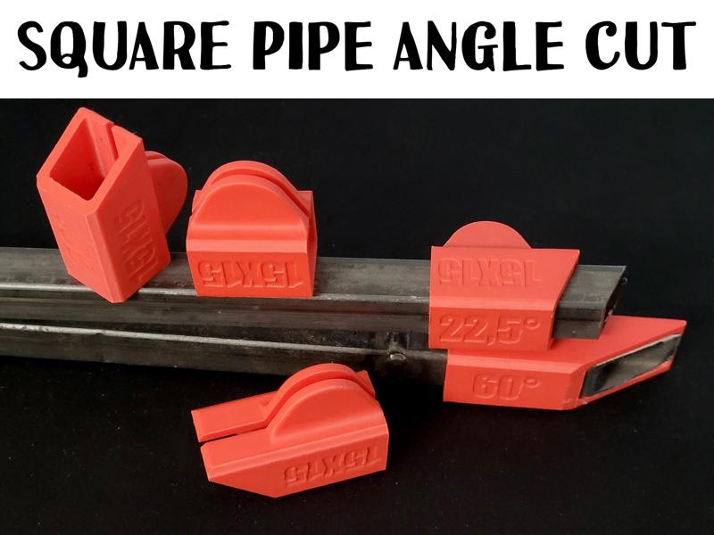 Square pipe angle cut