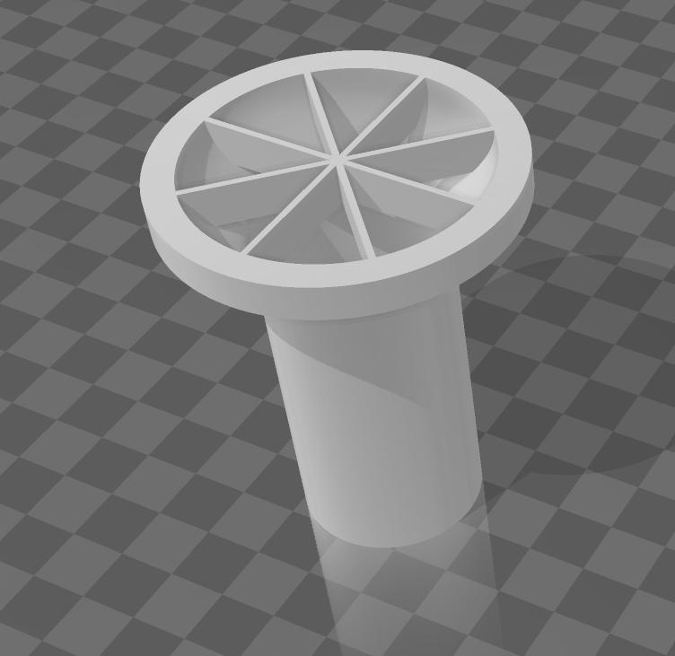 A basic syphon filter for a shower.