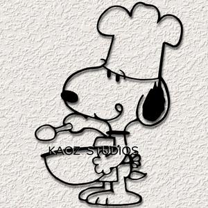 chef snoopy wall art peanuts wall decor charlie brown beagle decoration 
