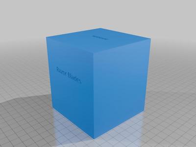 Large razor blade bank