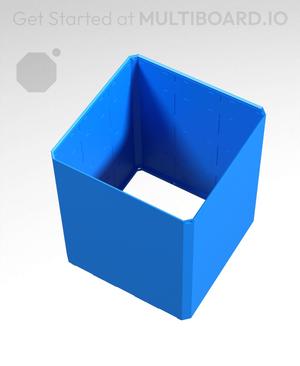 3x3x3.5 - Simple Walls - Standard Click-In Multibin Shell Extension