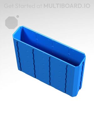4x1x3 - Topped Multipoint Rail - Universal Click-In Multibin Shell Extension