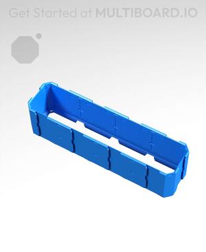 4x1x1 - Full Multipoint Rail - Universal Click-In Multibin Shell Extension