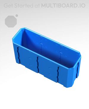 3x1x1.5 - Topped Multipoint Rail - Pop-In Multibin Shell Extension
