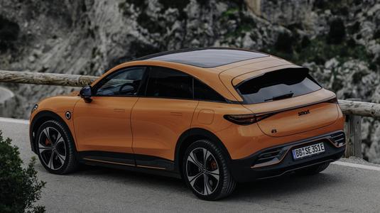 Orange toy car