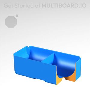 2x1x0.75 - Full Curved - Divided Bin - Multibin Insert