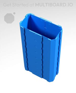 2x1x4 - Full Multipoint Rail - Pop-In Multibin Shell Extension
