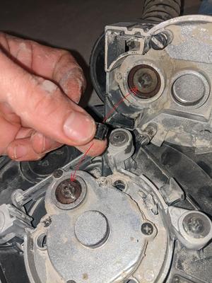 Dexter giraffe sander coupling