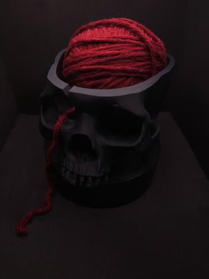 Yarn Bowl Skull - smooth top